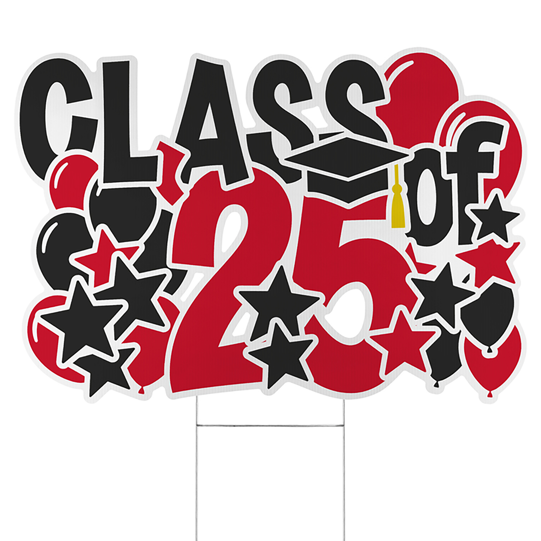 Bursting Achievement Yard Sign - 2025 3