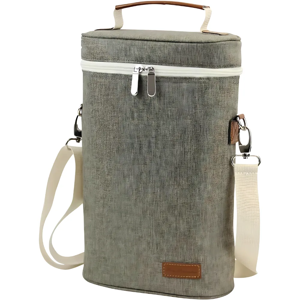 2-Bottle Insulated Wine Tote Carrier 1