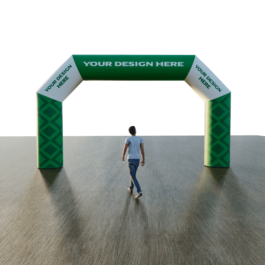 Custom Inflatable Angled Arch - Constant or Sealed Air 3