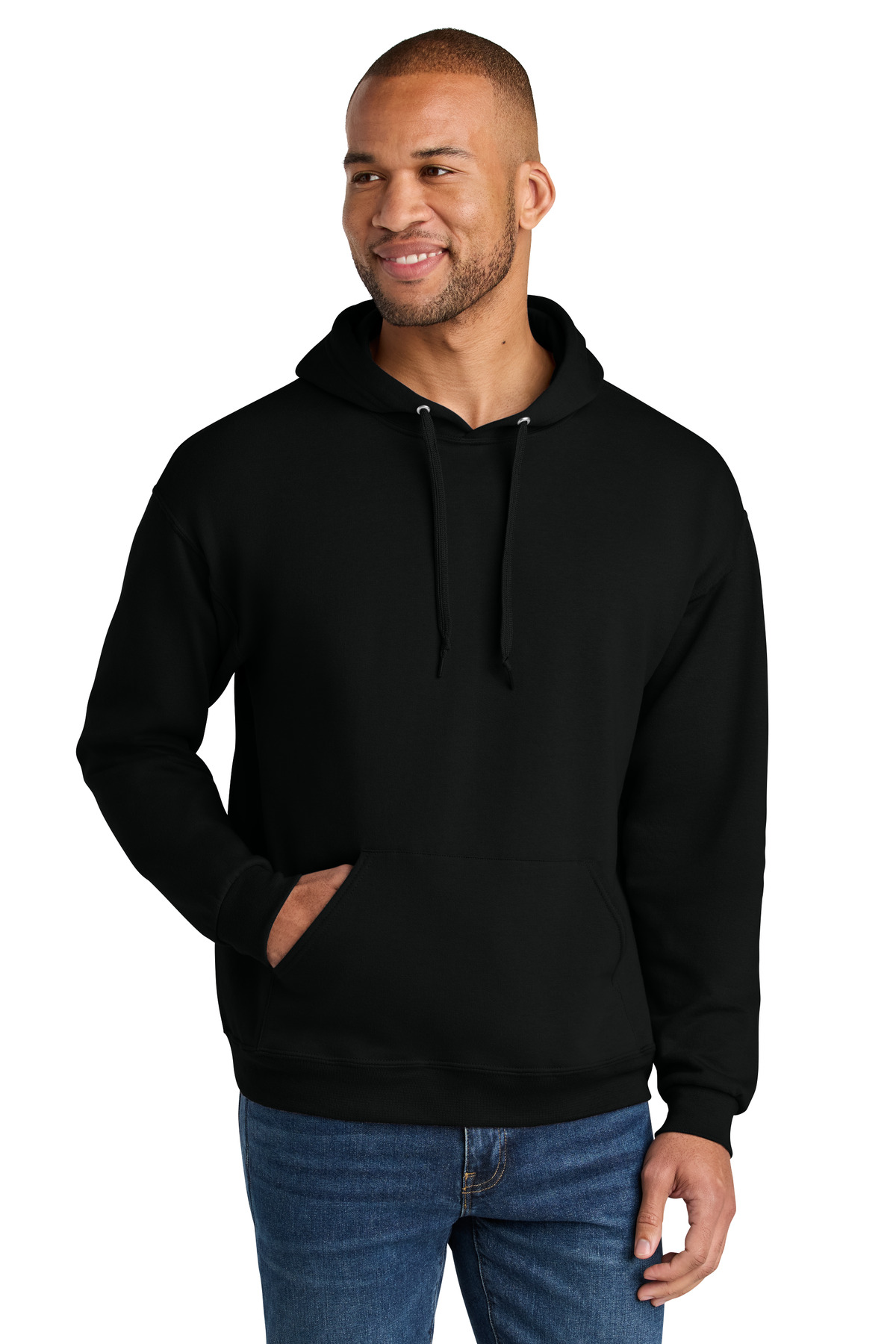Jerzees Ultimate Unisex CVC Ring Spun Hooded Sweatshirt IC49M 55