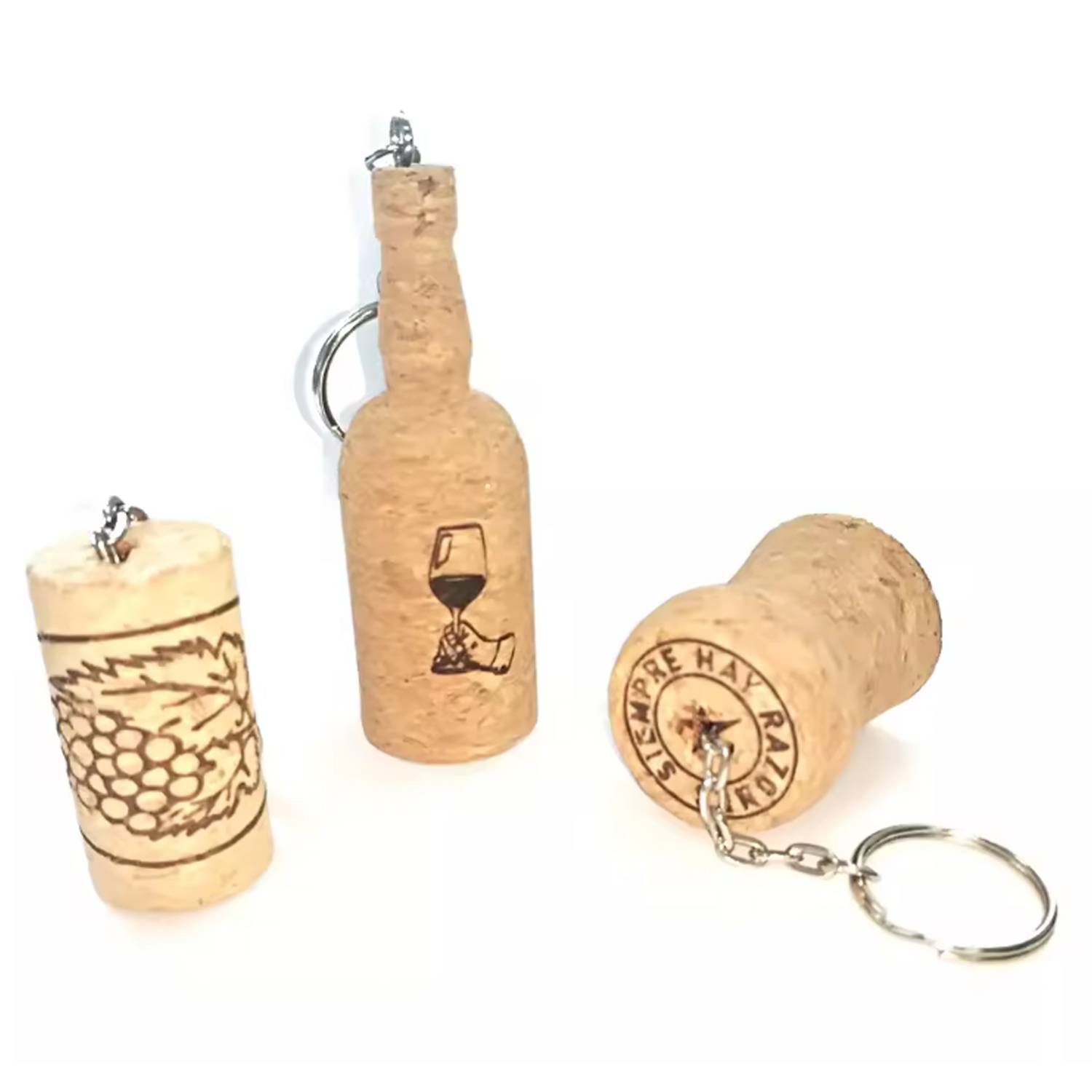 Wooden floating key chain 4