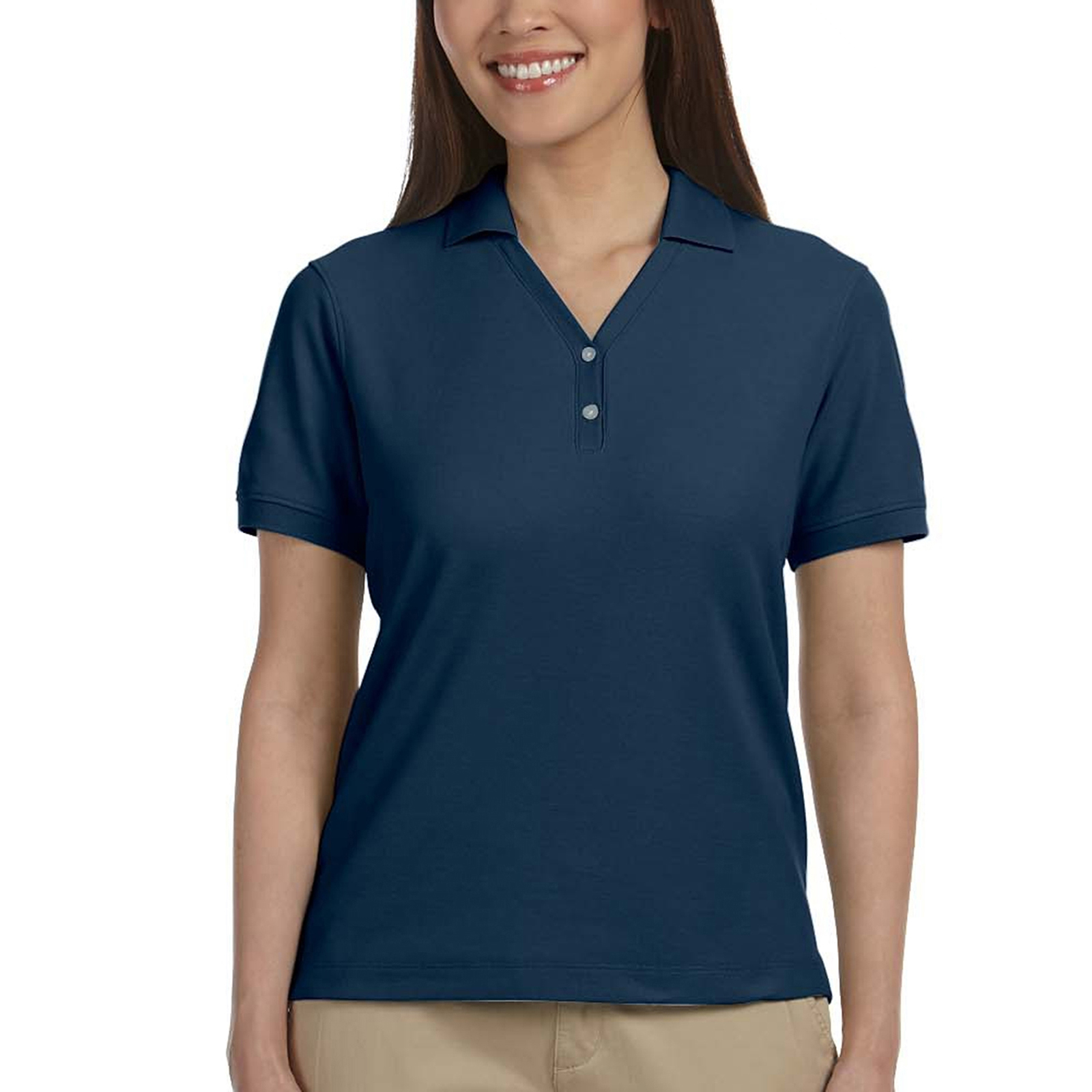 Devon & Jones® Ladies' Y-Collar Golf Polos 2