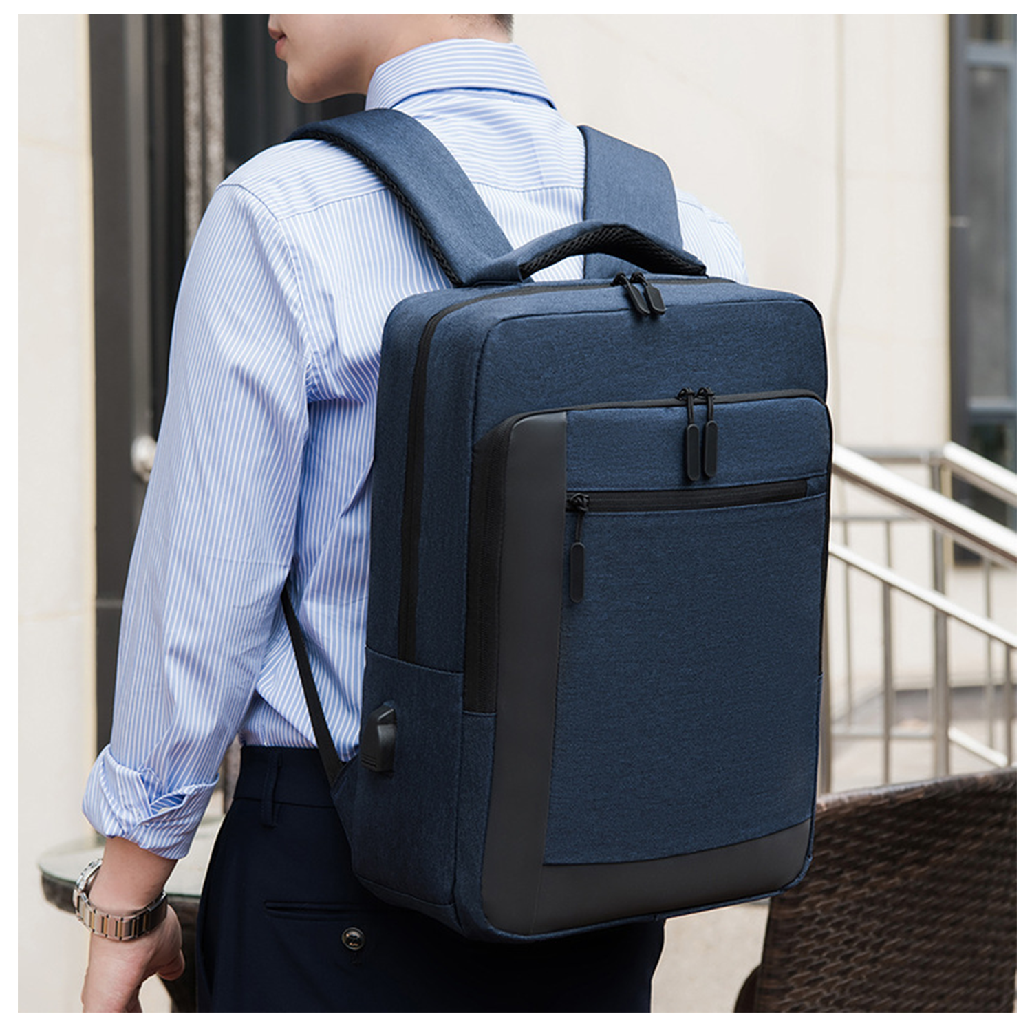 Smart Work Backpack with USB Charging Port 3