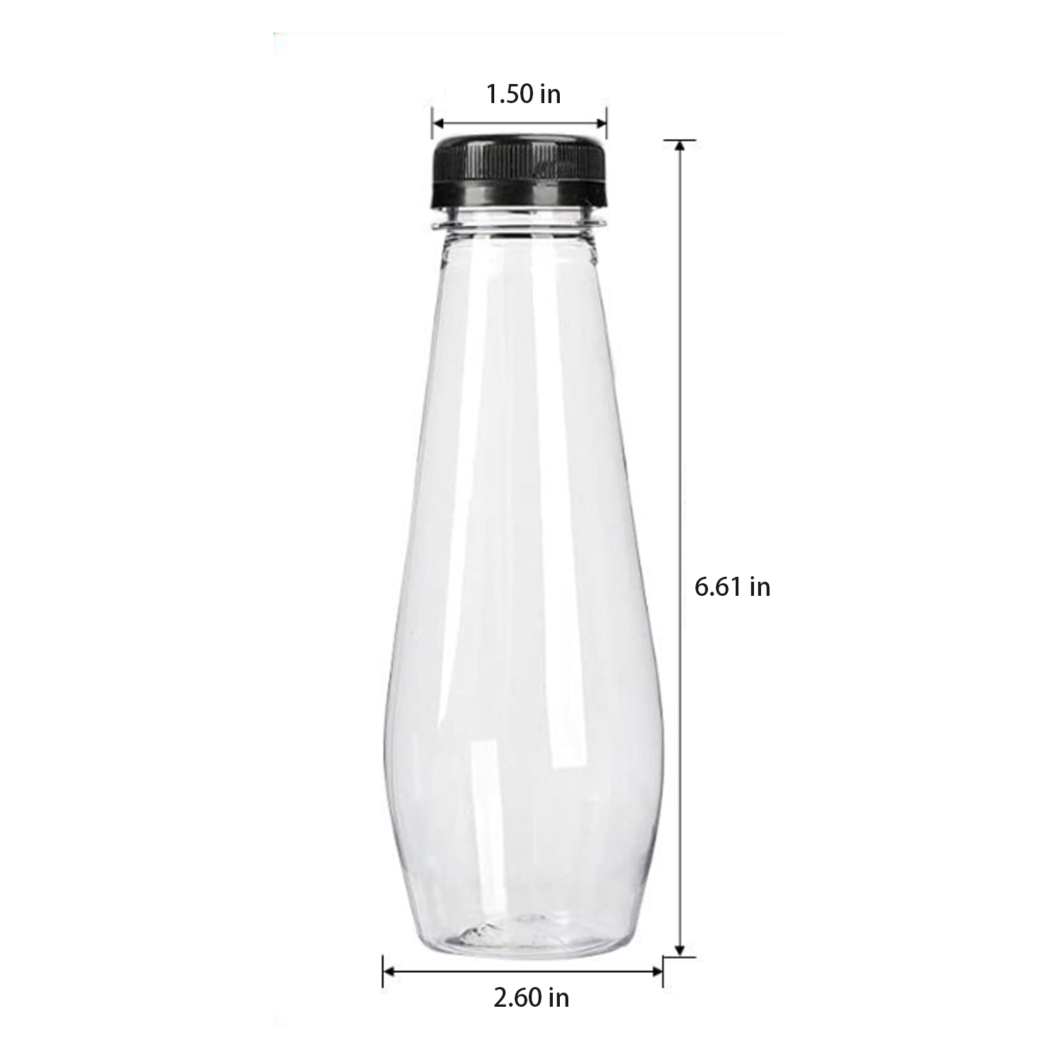 12Oz high transparency food grade PET plastic bottle 4