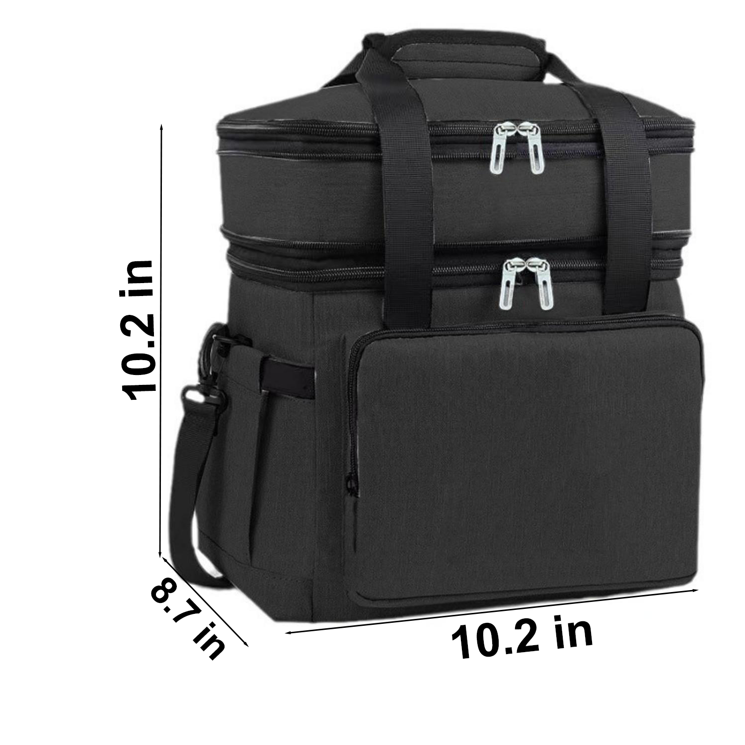18L Large Capacity Dual Layer Oxford Insulated Cooler Bag 11