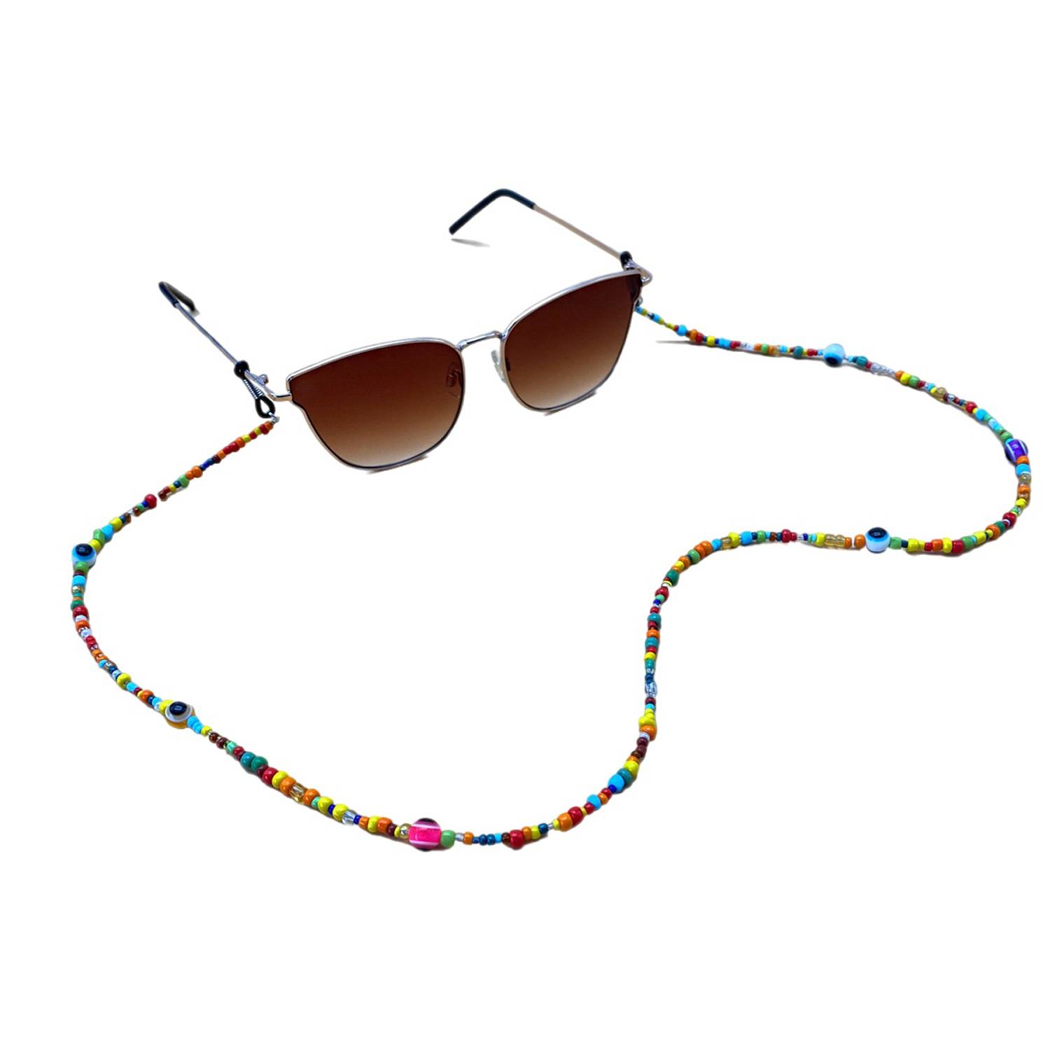 Lightweight Colorful Beaded Eyeglass Chain 4