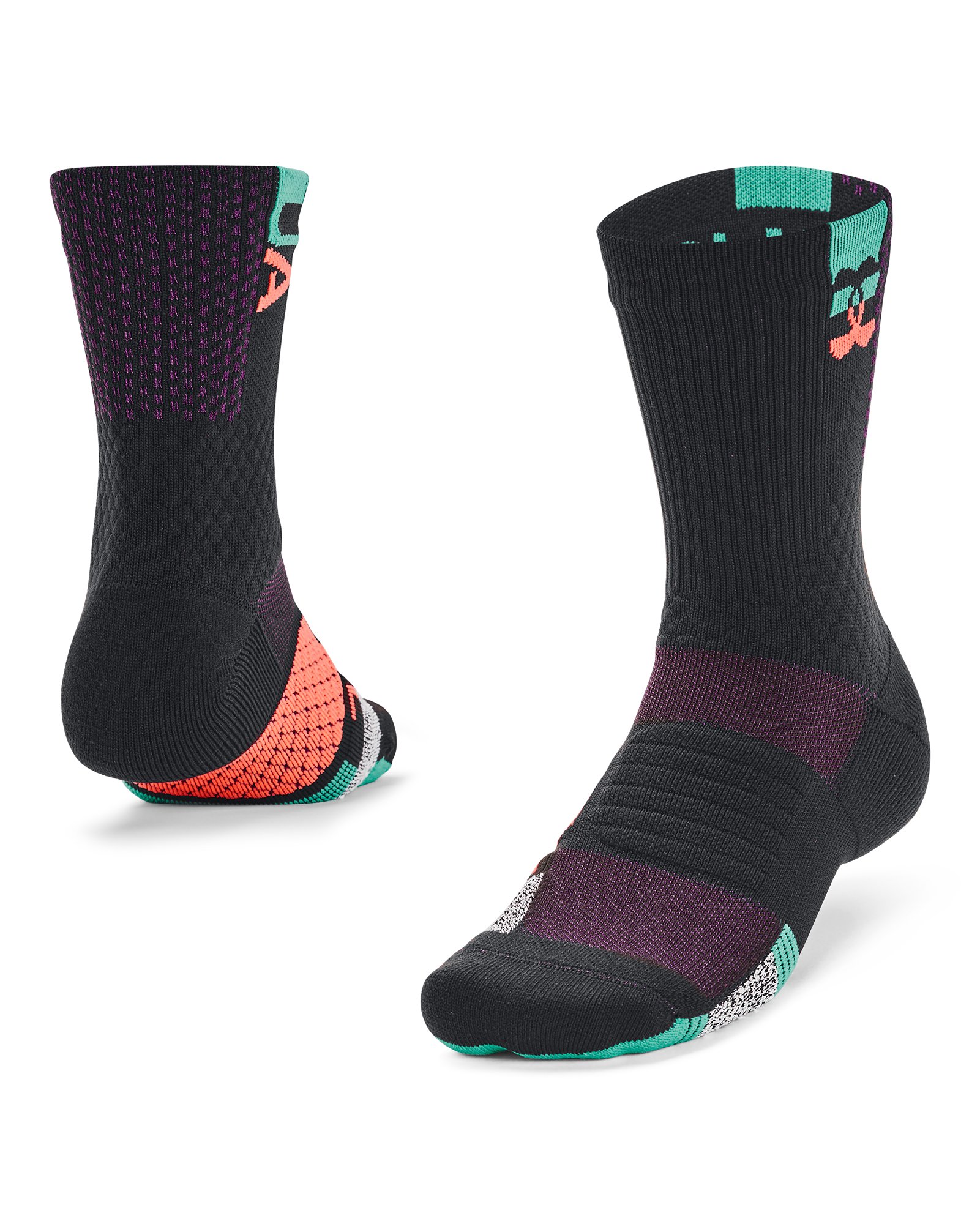 Unisex UA ArmourDry Playmaker Black History Month Mid-Crew Socks  2