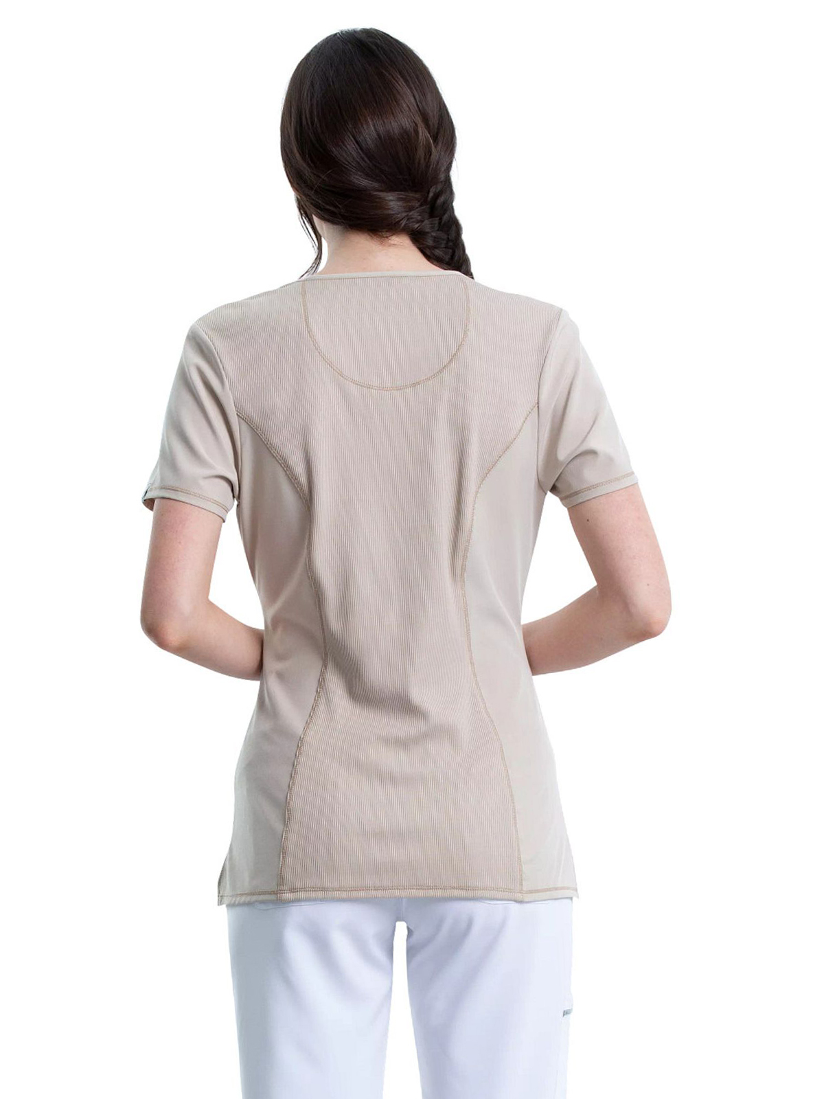 Infinity - Women's 3-Pocket Round Neck Top 6