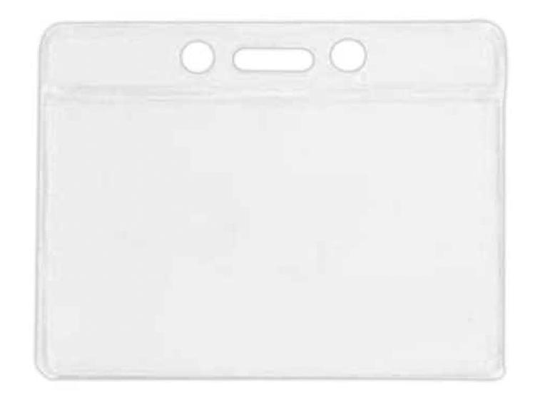 Clear vinyl badge holder