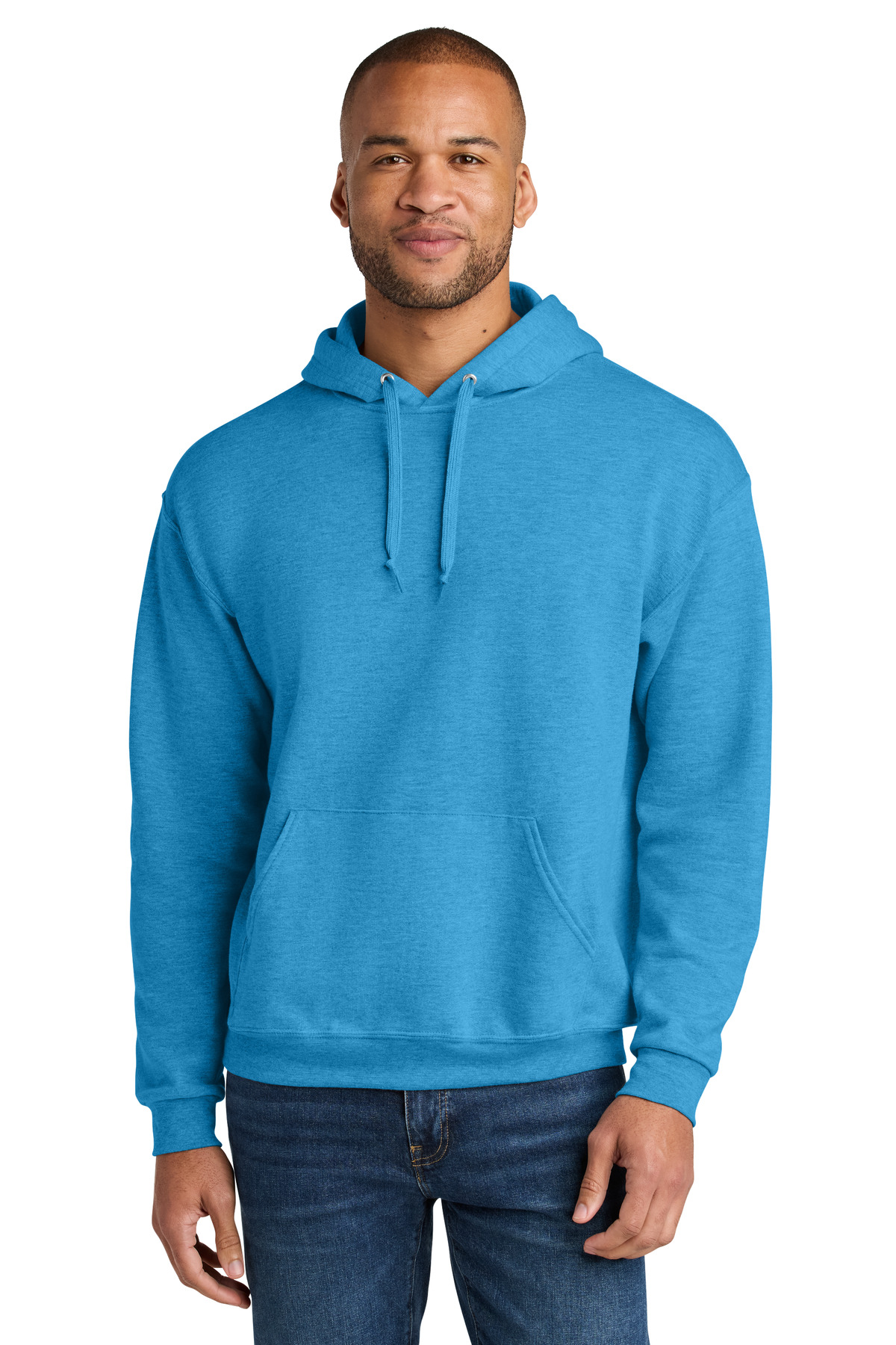 Jerzees Ultimate Unisex CVC Ring Spun Hooded Sweatshirt IC49M 96