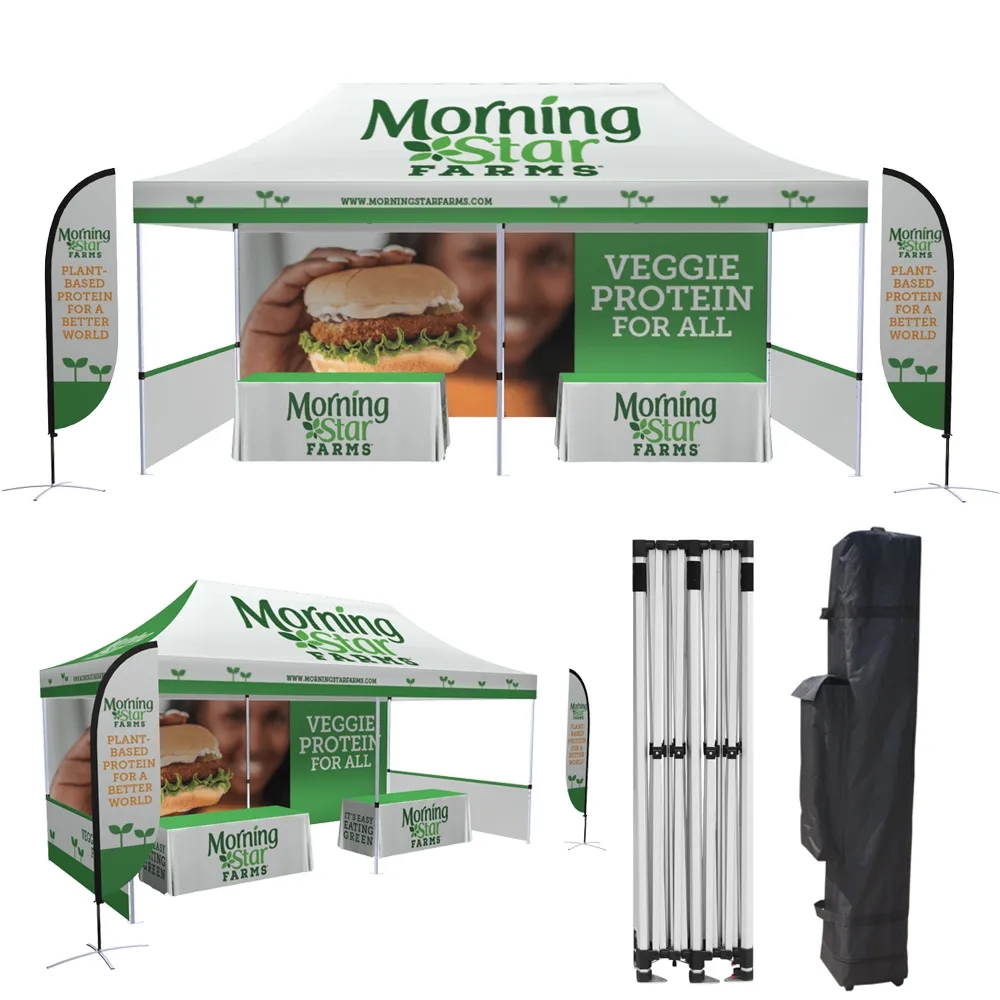10'x20' Custom Tent Set with Digital Full Dye Sublimated 2