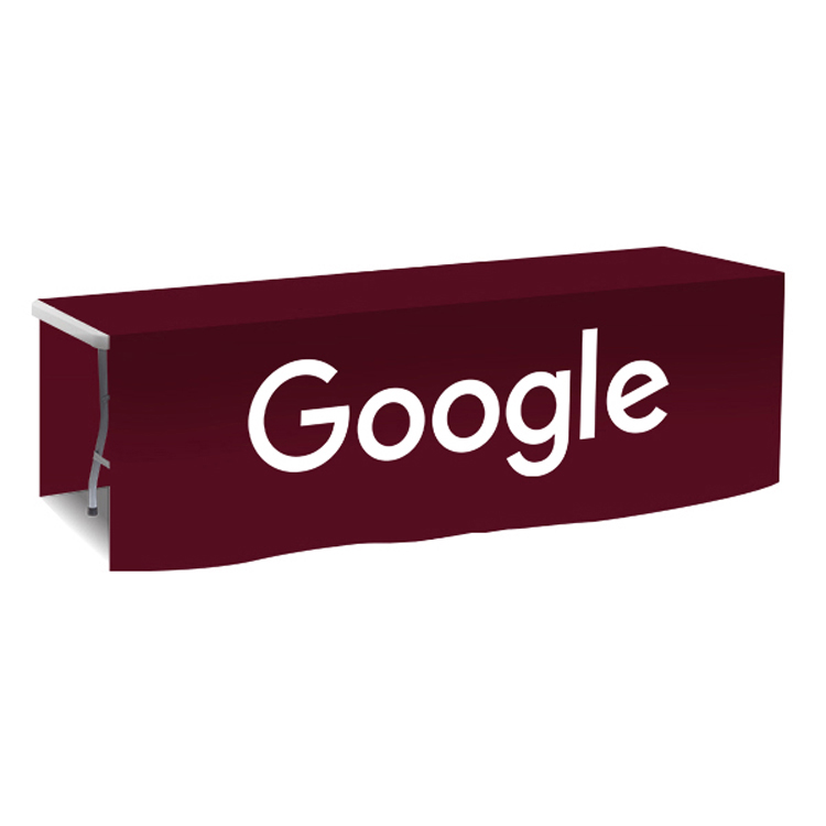 96 in. x 88 in. PolyKnit Table Drop (One Color Logo) 48