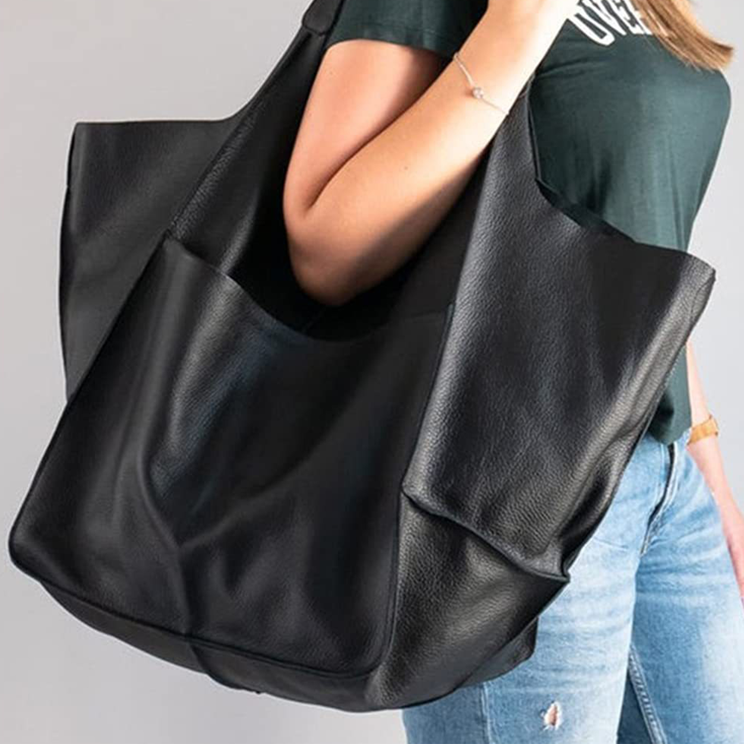 Pu Retro Minimalist Tote Bag 7