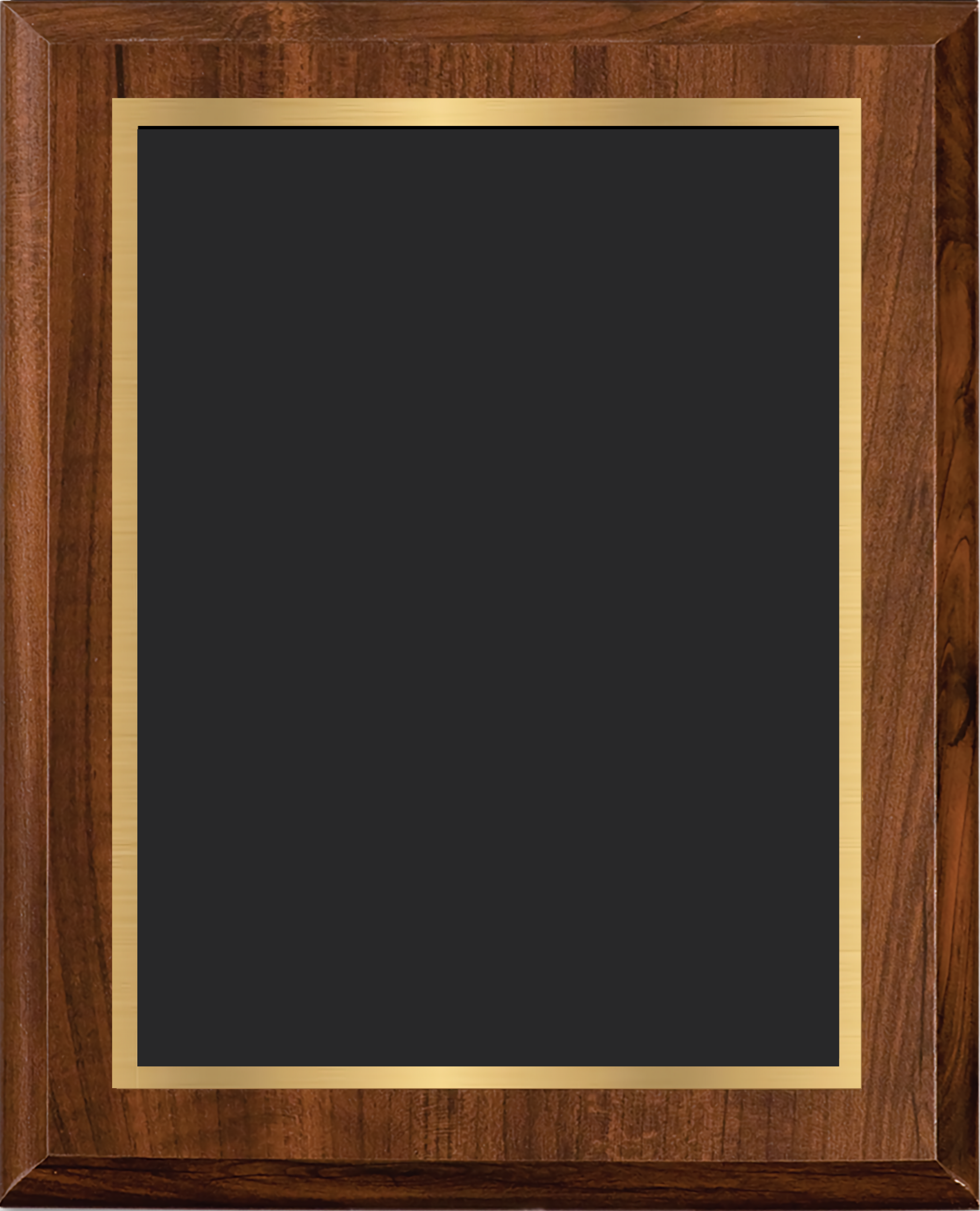 Cherry Finish Plaque w/ Double Engraved Plate 8