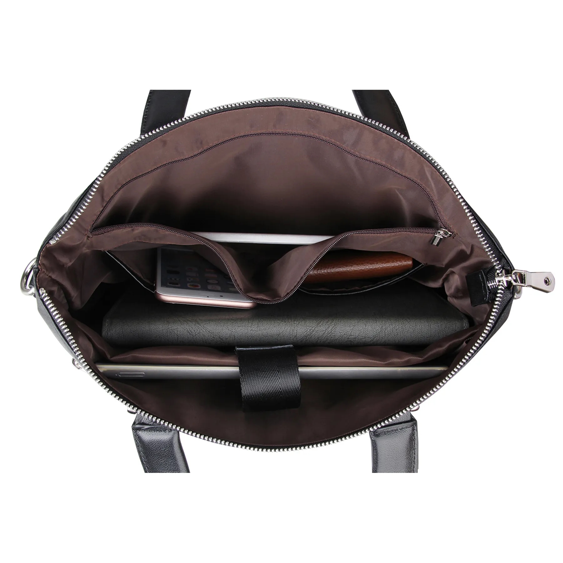 Genuine Leather Briefcase for Men Women 3