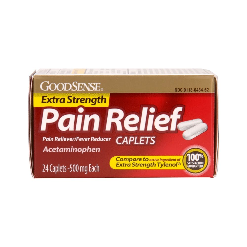 Extra Strength Pain Relief Caplets - 500 mg Acetaminophen 1