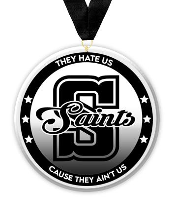 Acrylic Circle Medallions: Saints 3" Size, .25 1