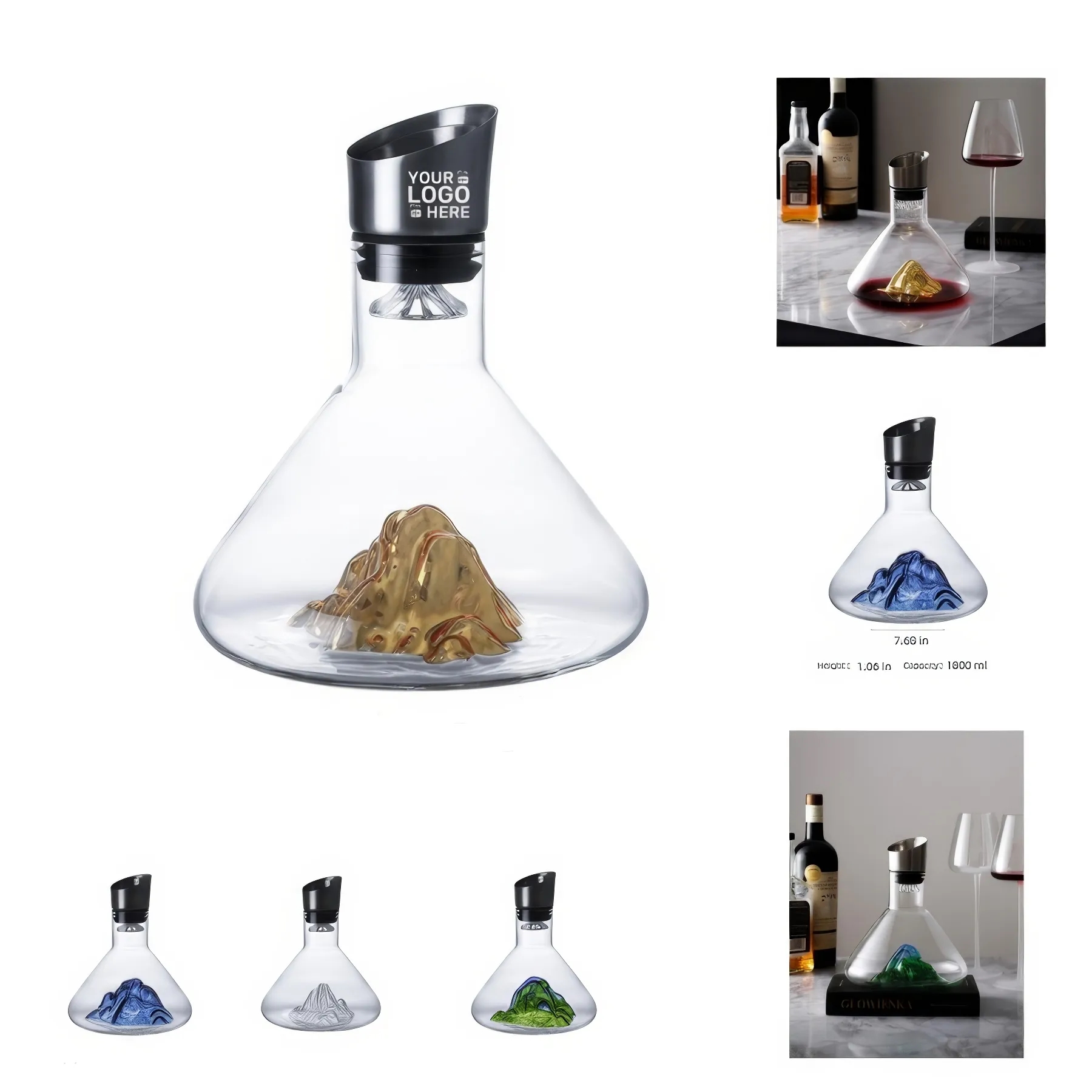 Glass Mountain Wine Decanter 2