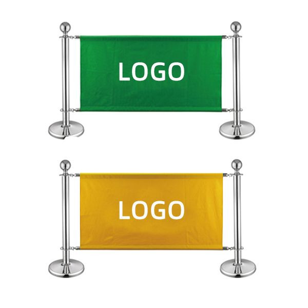 Fabric Barrier System for Outdoor Barricade Sign 2
