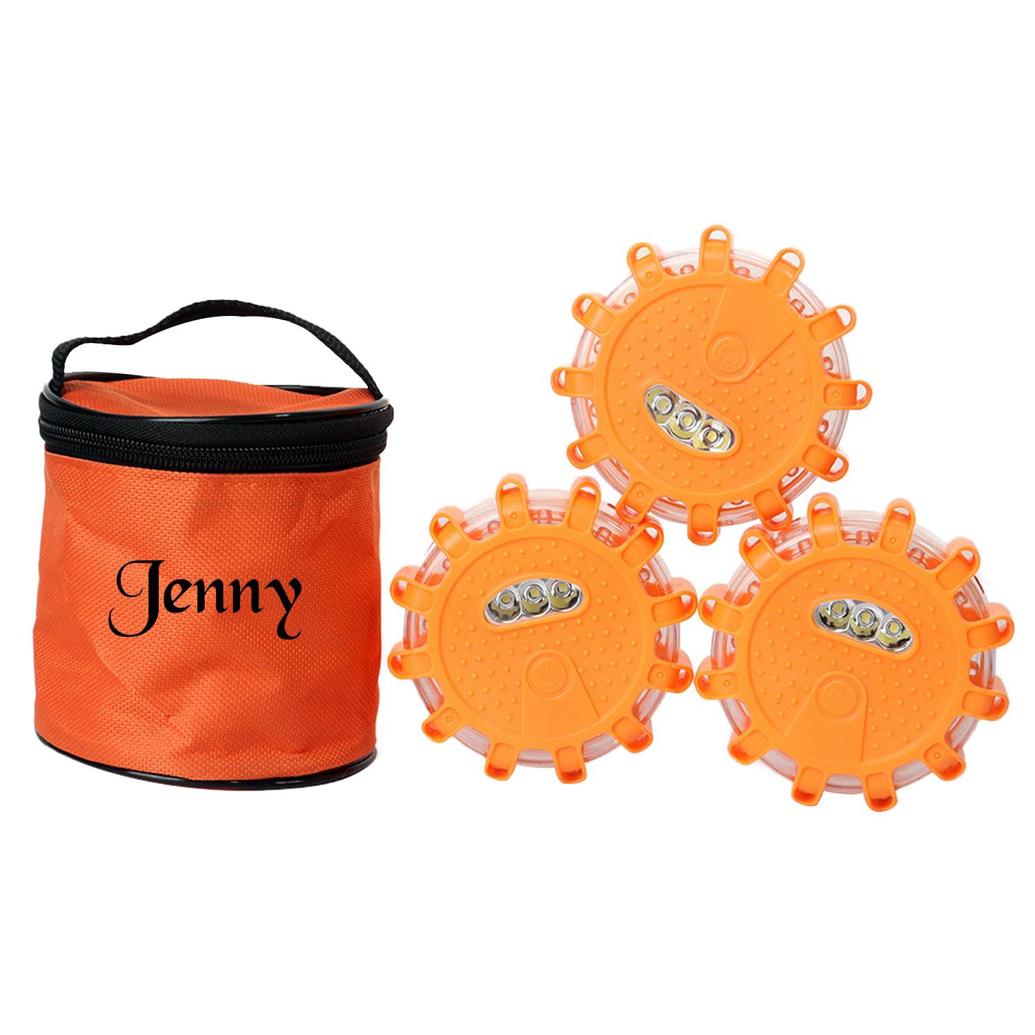 USB Rechargeable 3 Pack LED Road Flares Emergency Lights Set 2