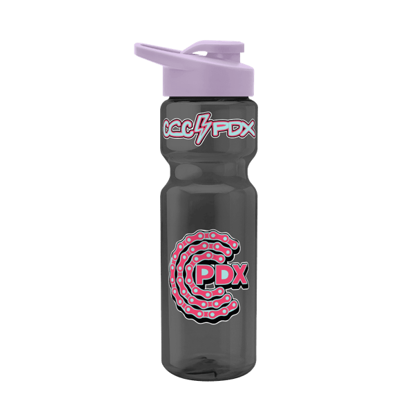 Blazer 28oz Transparent Bike Bottle w/Drink-thru Lid 254