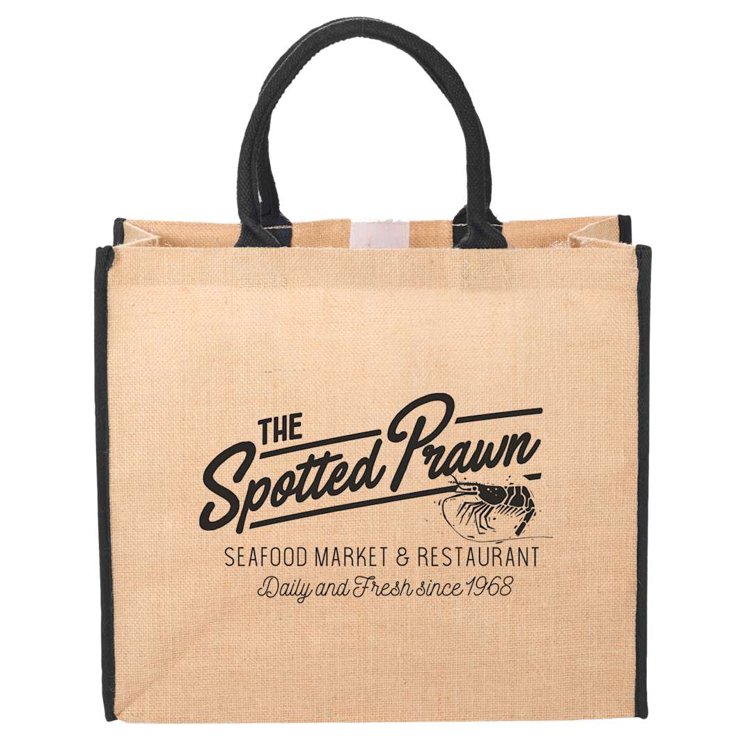 Large Jute Tote, custom tote bag with logo imprint 65