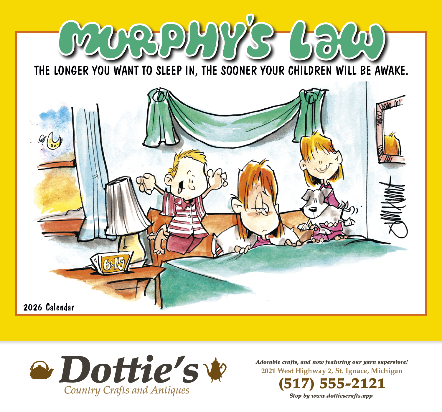HotLine® Products Murphy's Law Appointment Calendar - Stapled 11