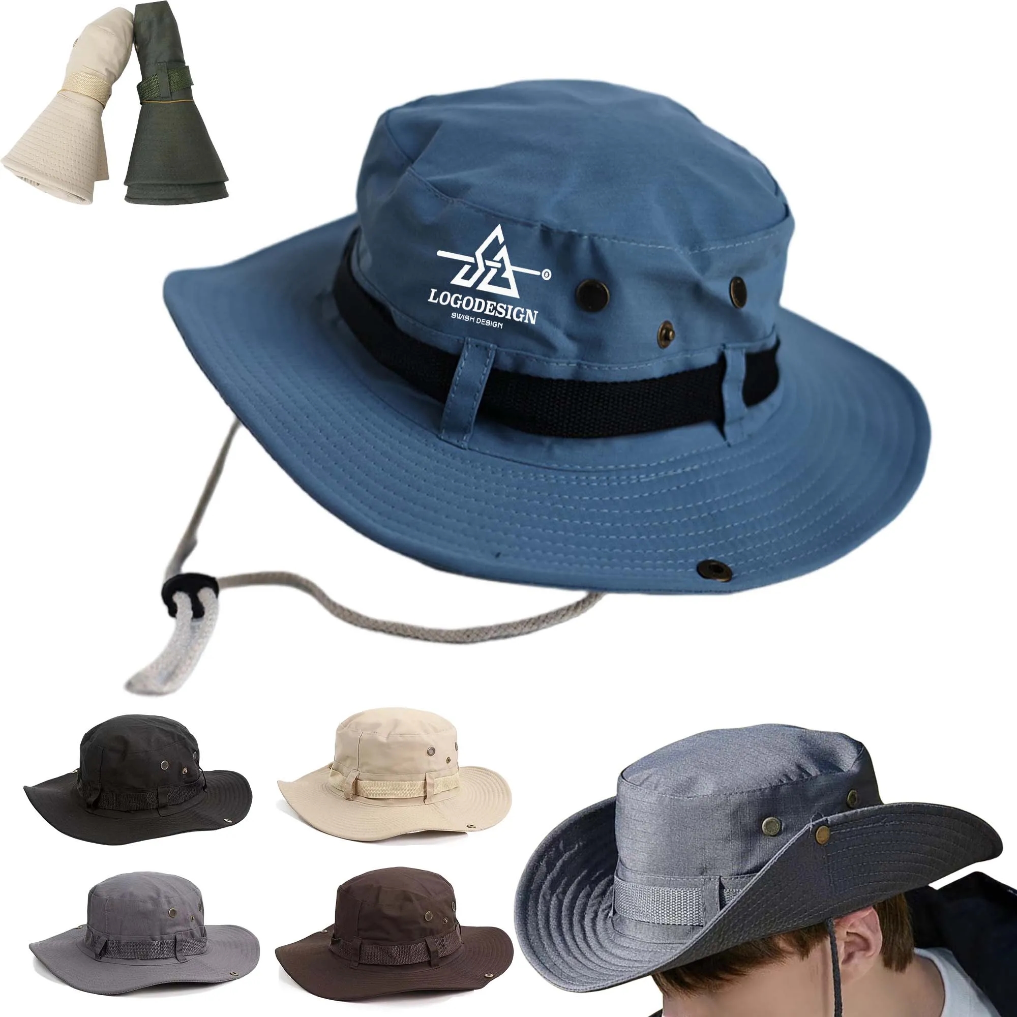 Exploration Bucket Wide Brim Hat 9