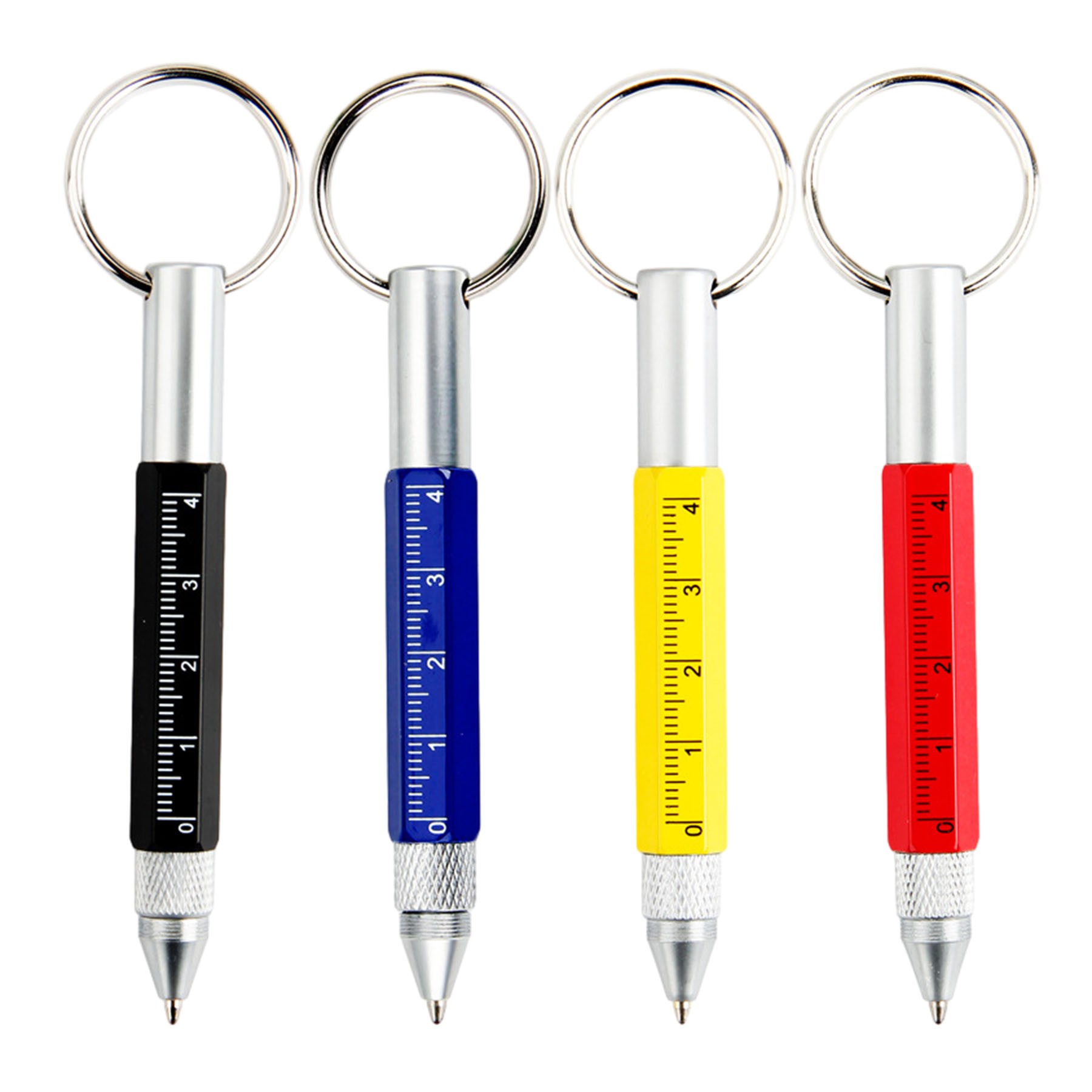 6 In 1 Multifunction Key Ring Tech Tool Pen 3