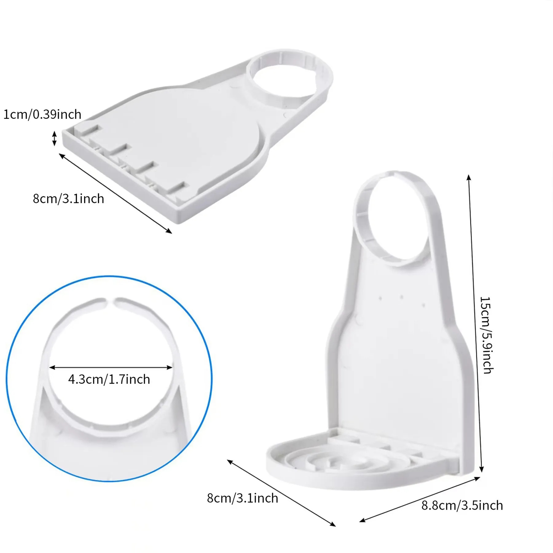 Plastic Laundry Liquid Fixing Bracket Cup Holder 4