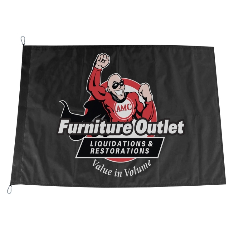 Custom Advertising Flag, Single-Sided - 36"W x 24"H 4
