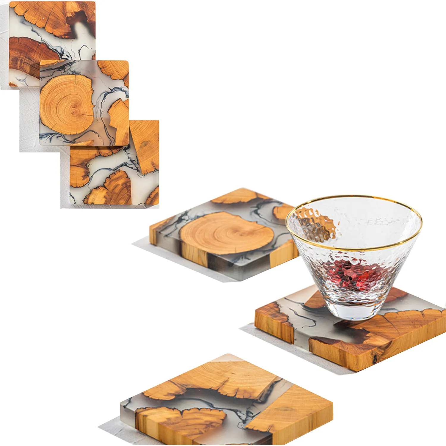 Solid Wooden Coasters(M) 2