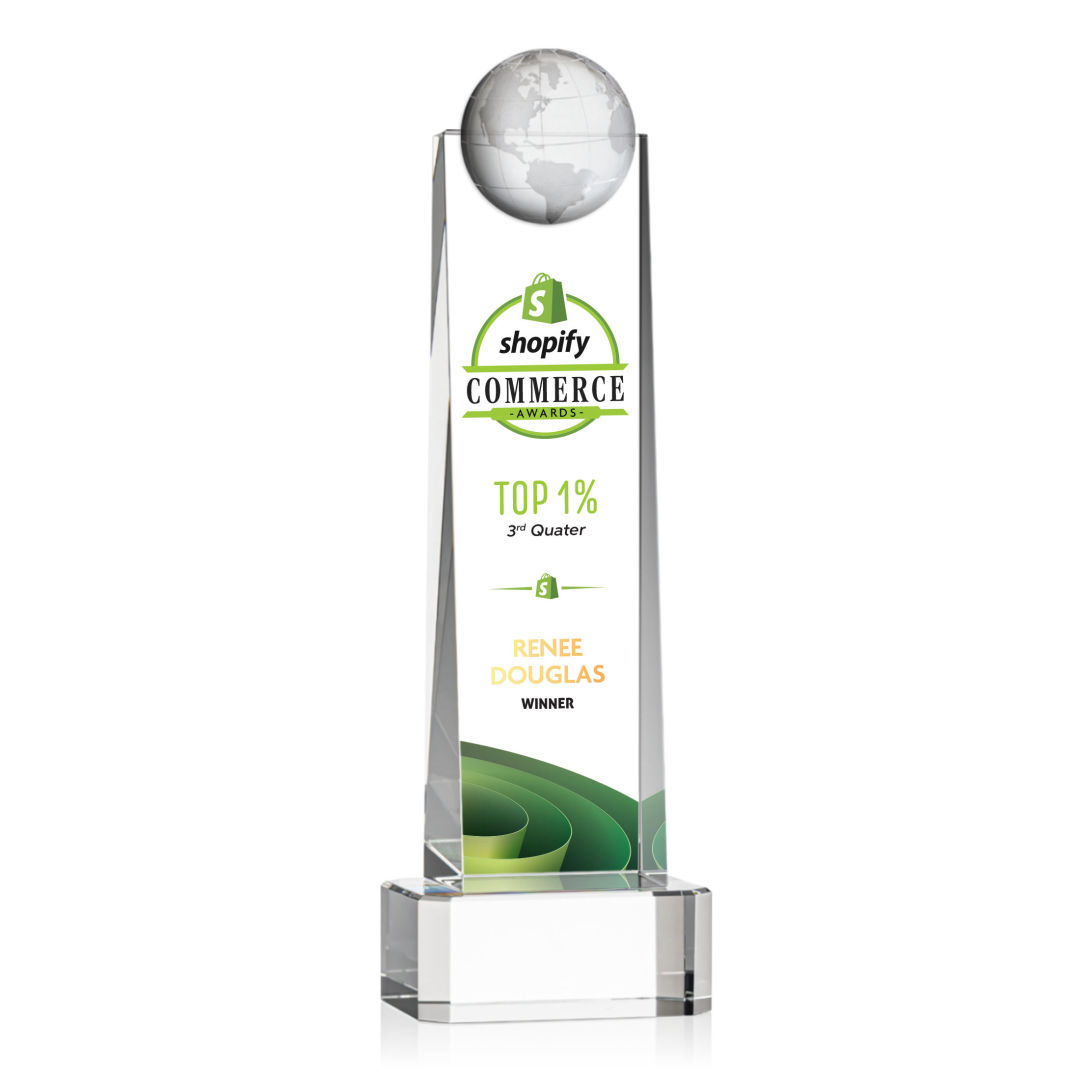 Sherbourne Globe VividPrint™ Award - Clear 6
