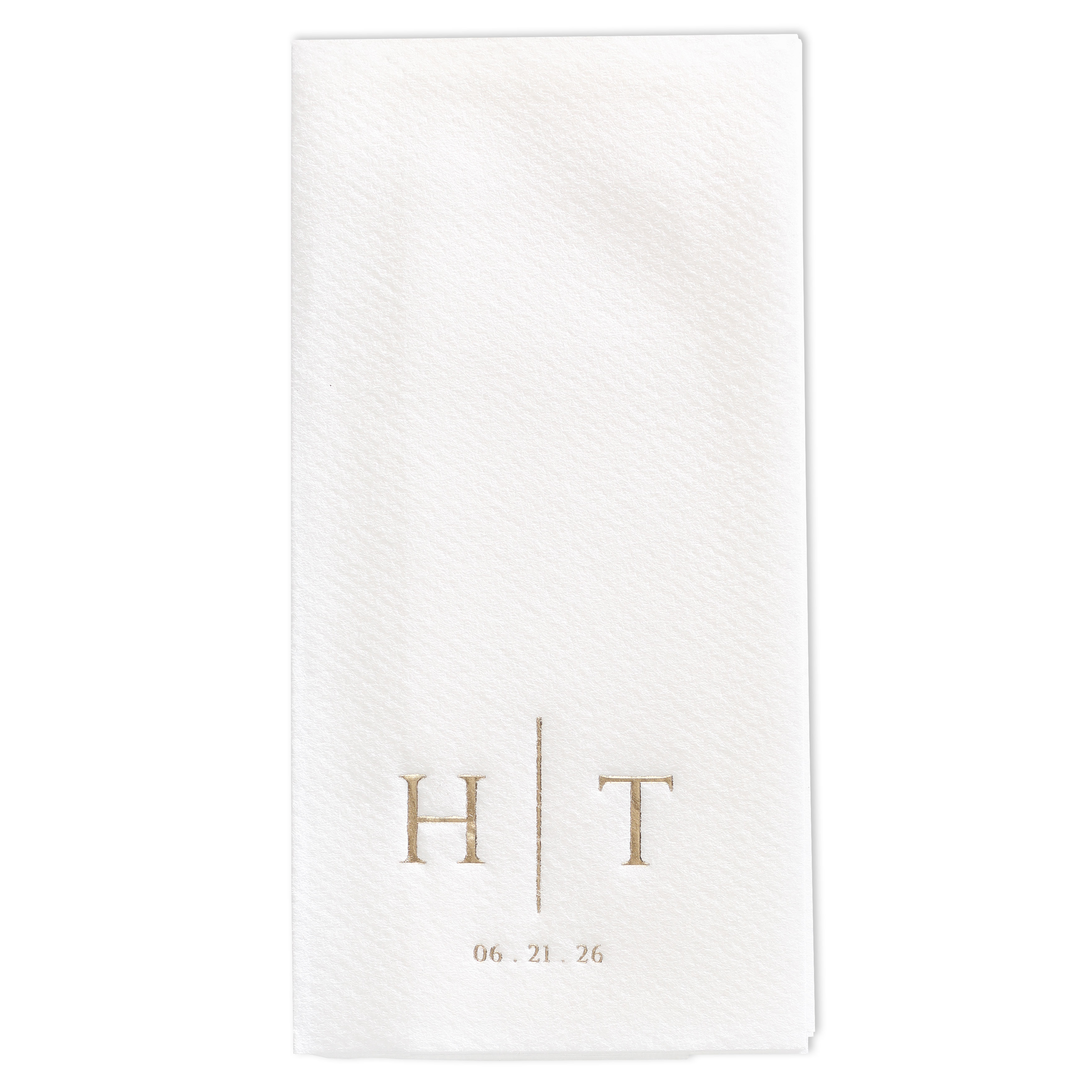 Initially Distinctive Premium Guest Towel w/uncoined Edge (White) 1
