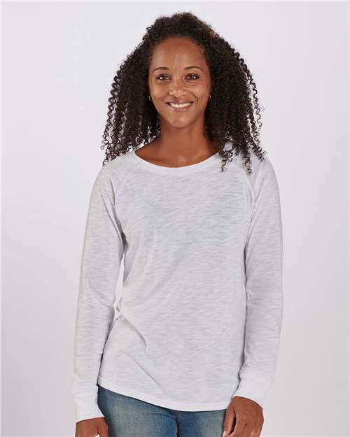 Women's Solid Preppy Patch Long Sleeve T-Shirt - BW3166 35