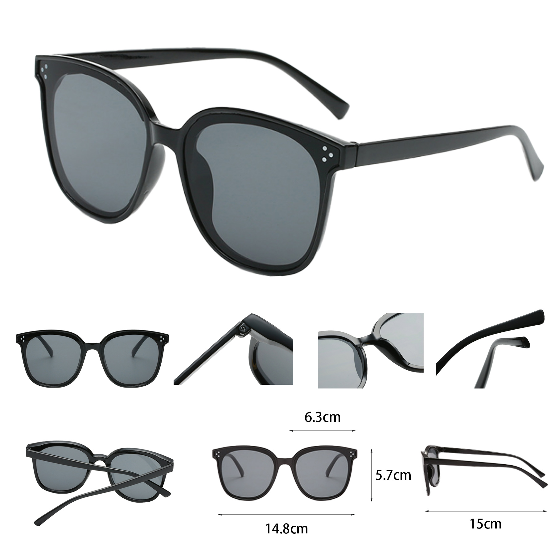 Black Frame Sunglasses 1