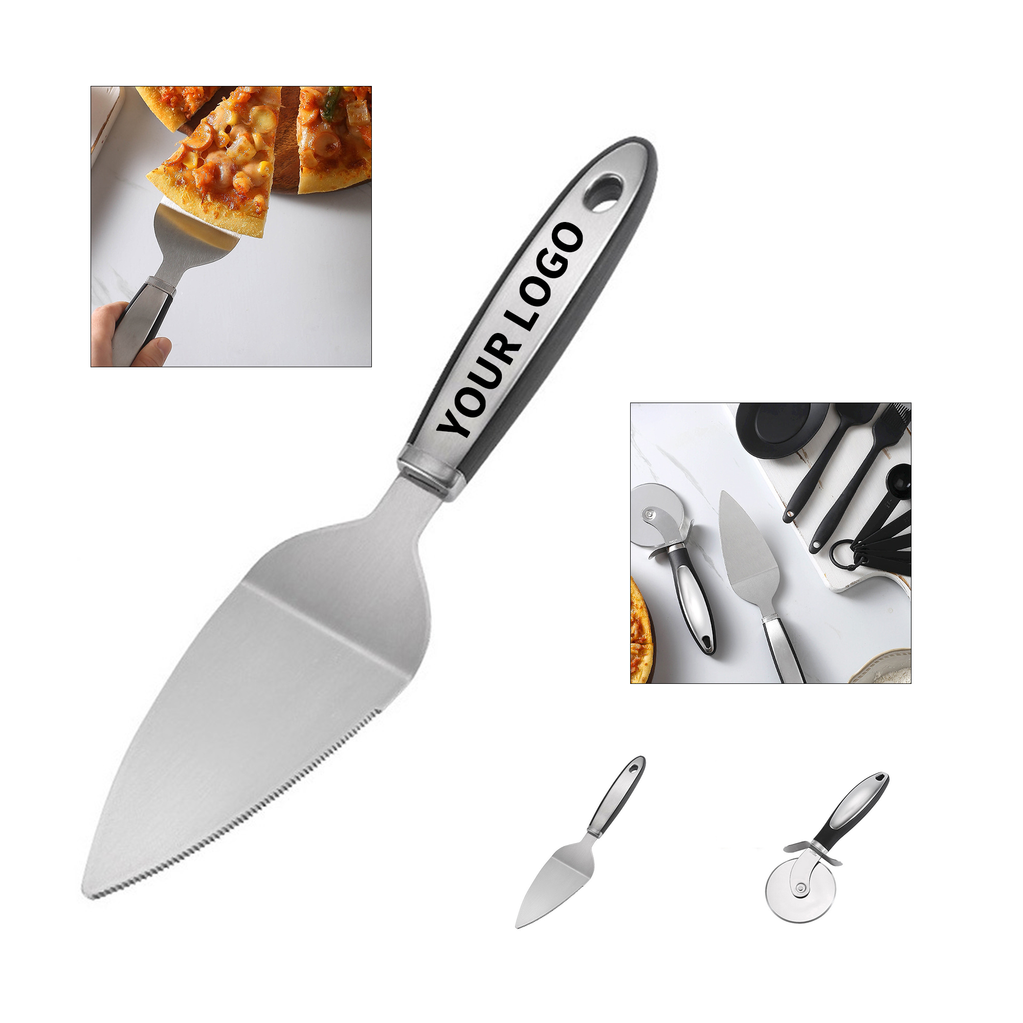 Stainless Steel Pizza Cutter And Shovel Set 8.3 L 2