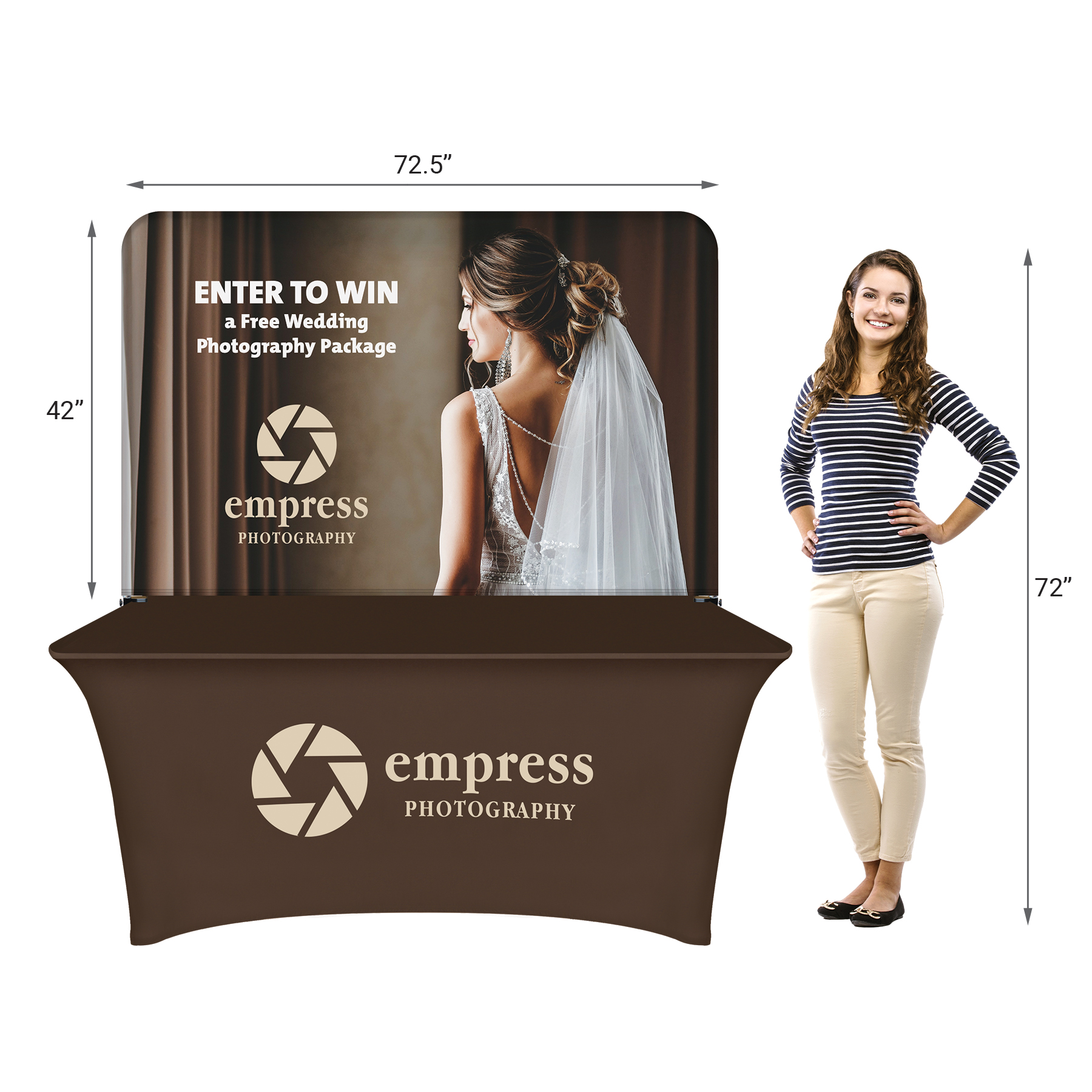 6' Table Cover Half Wall Kit 11