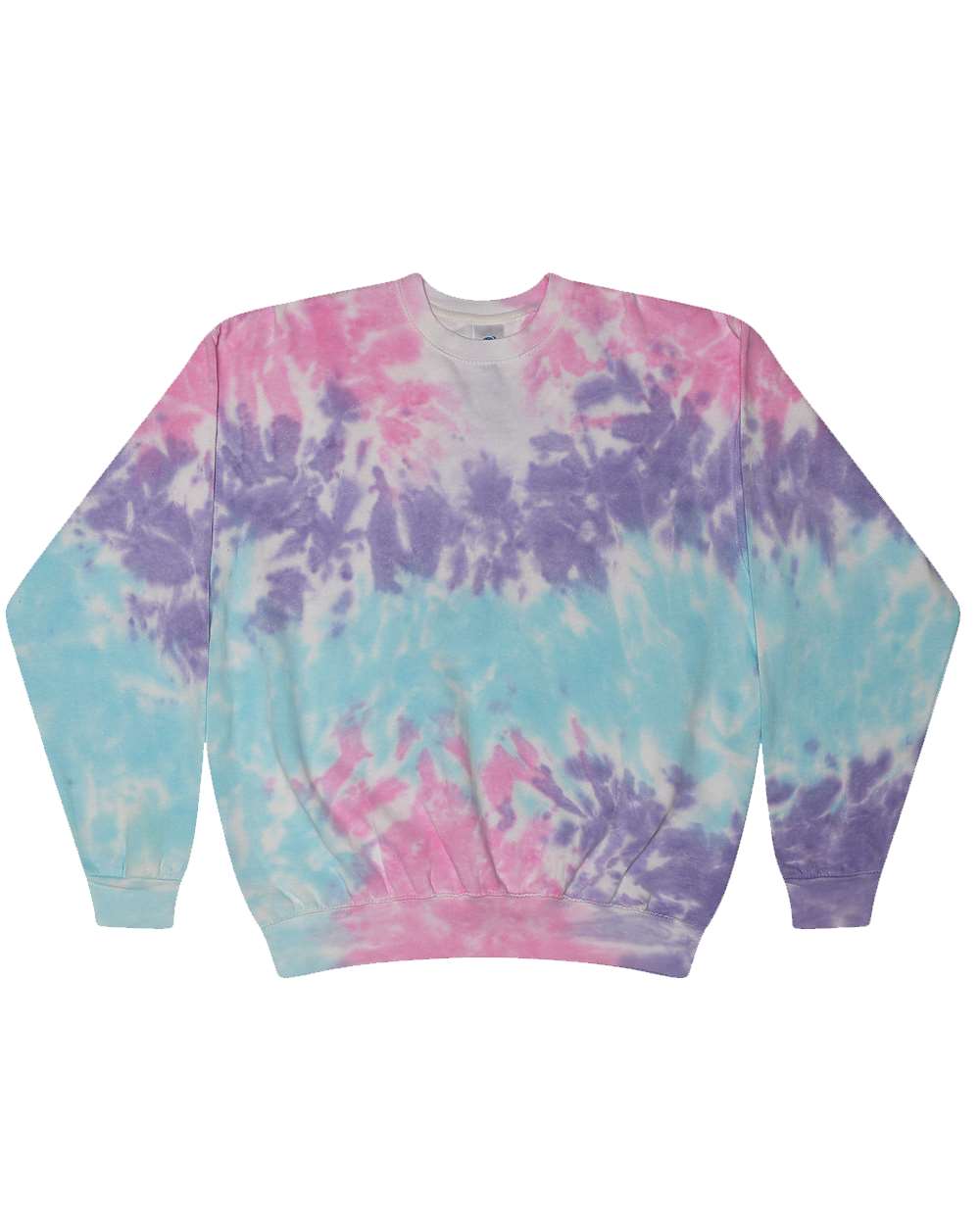 Unisex Tie-Dyed Fleece Crewneck Sweatshirt - 8100 2