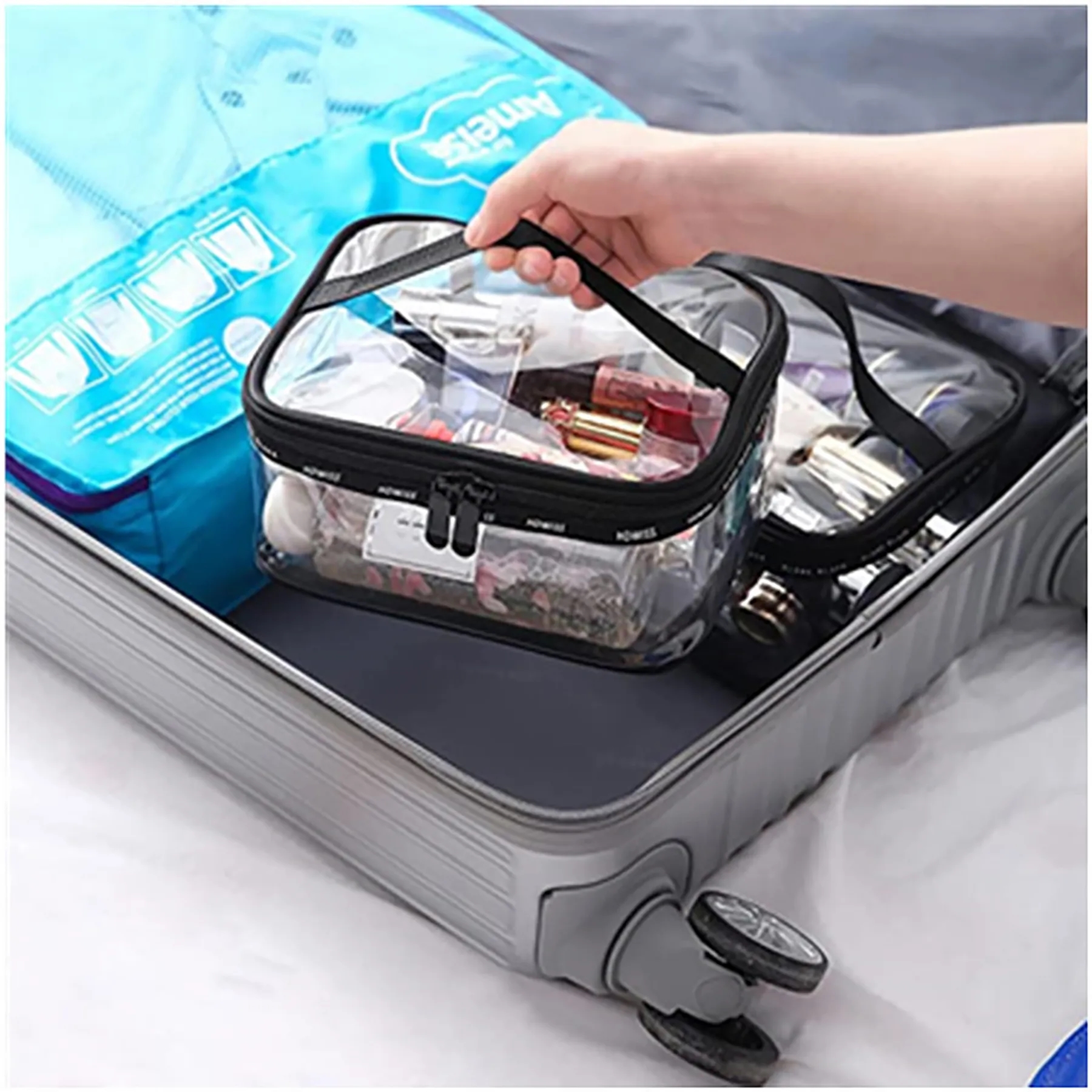 Clear Makeup Zipper Bag 2