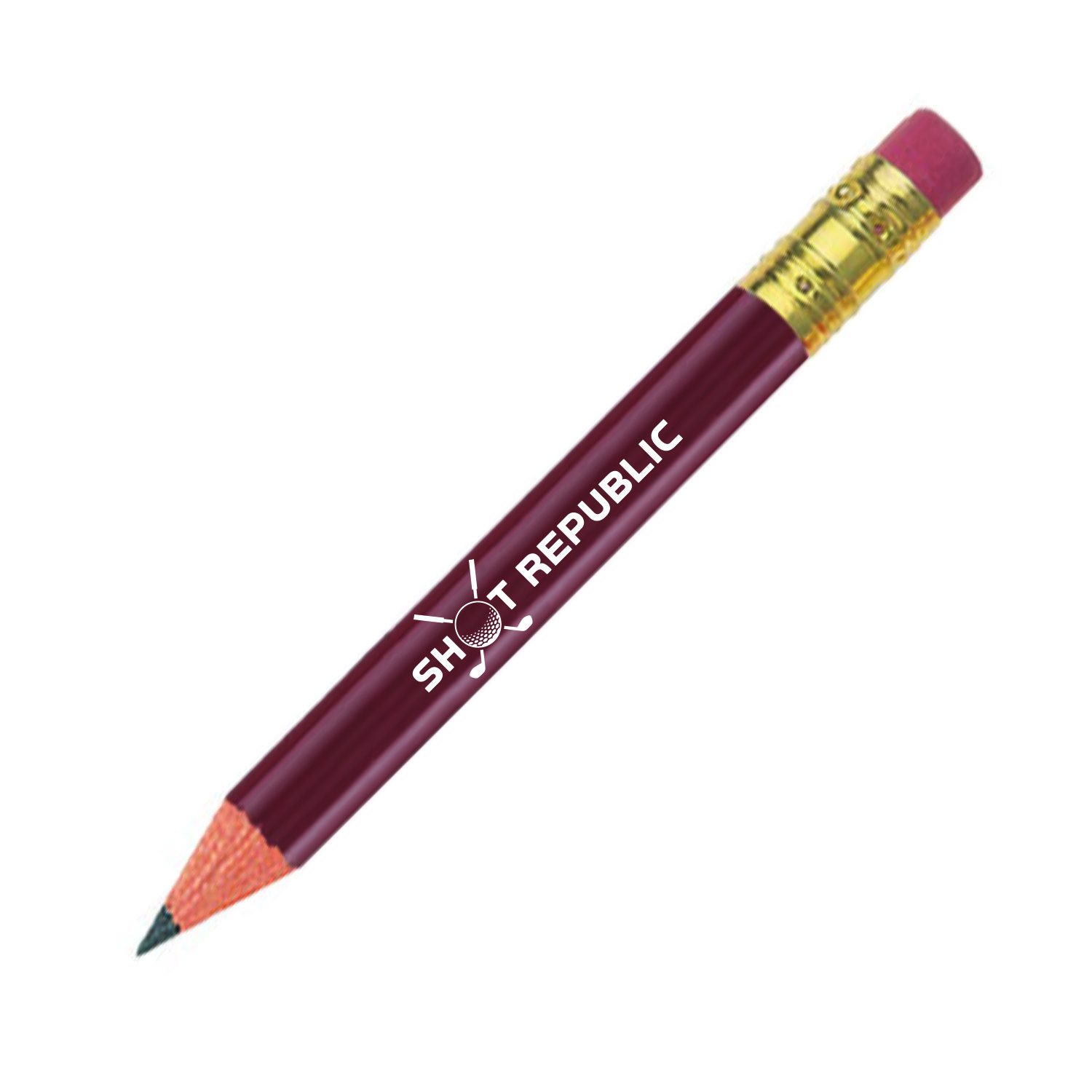 Golf Pencil (Round) with Eraser 8