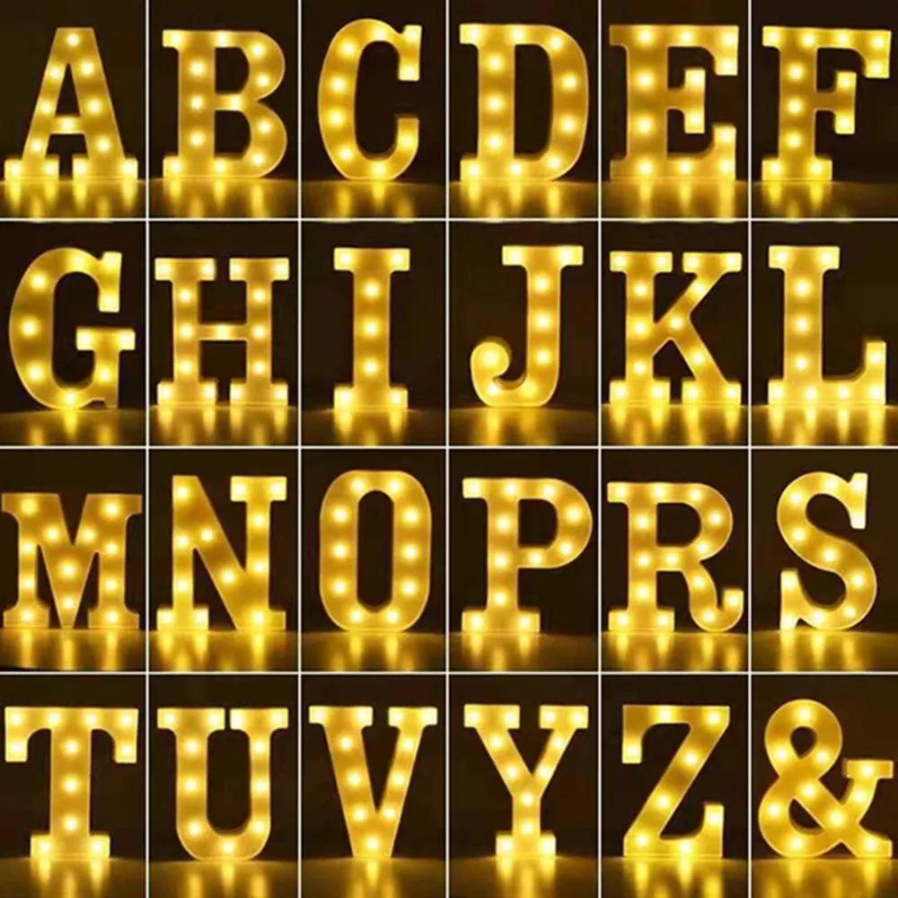 Decorative LED Glowing Marquee Letter 5