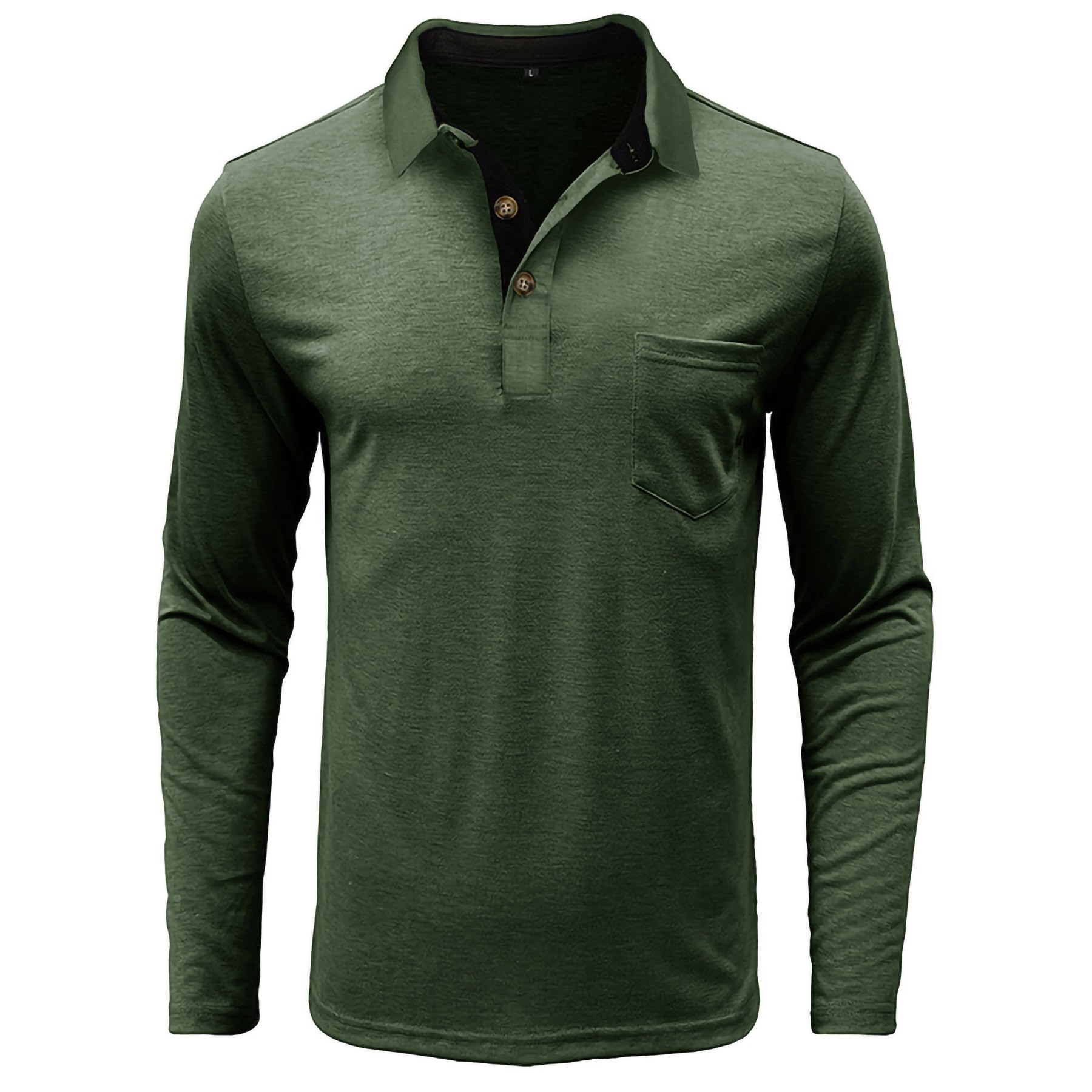 Men's Long Sleeve Polo Shirt 14