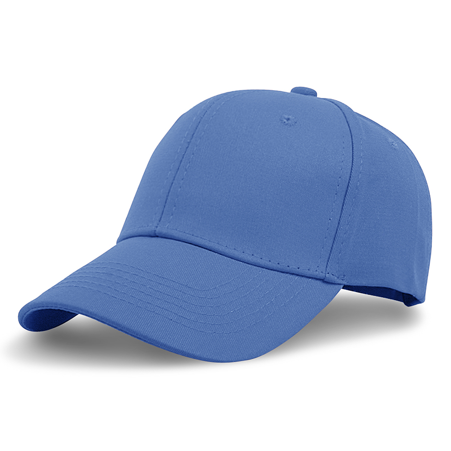 Stock Solid Color Cotton 6-Panel Baseball Cap w/ Metal Tuck 19