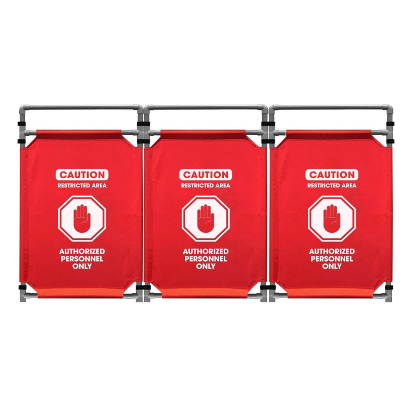Tri-fold Foldable Safety Roadblock 1
