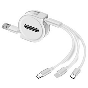 Retractable 3 In 1 Fast Charging Data Cable 17