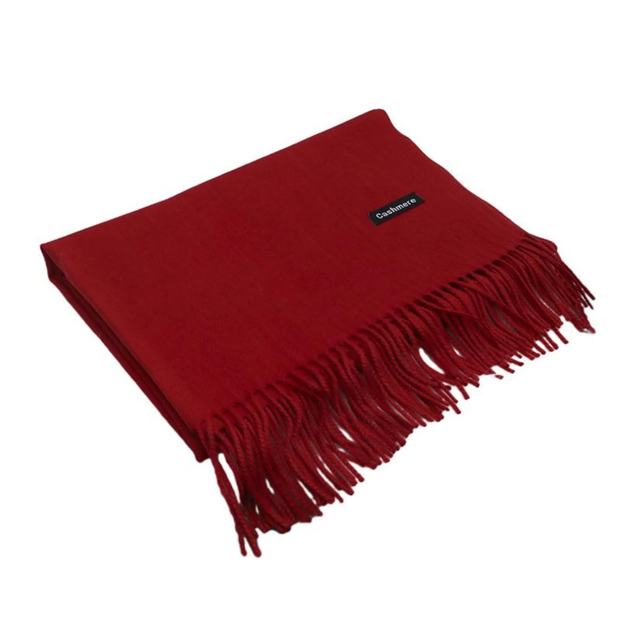 Winter Imitation Cashmere Scarf With Tassels MOQ 100PCS 6
