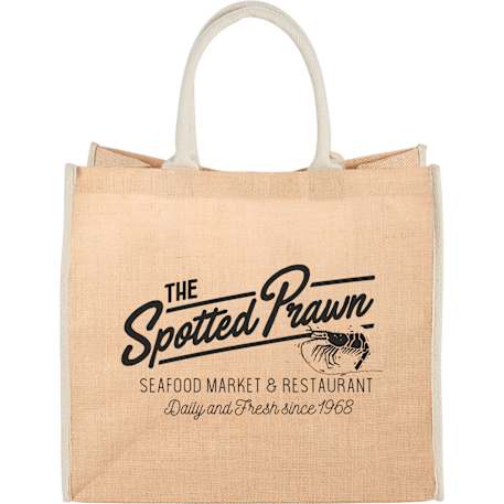 Large Jute Tote, custom tote bag with logo imprint 42
