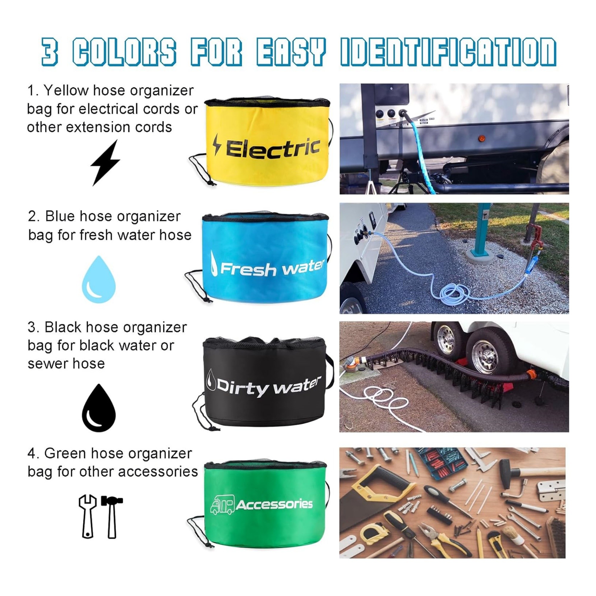 4-PACK RV Hose Storage Bag 5