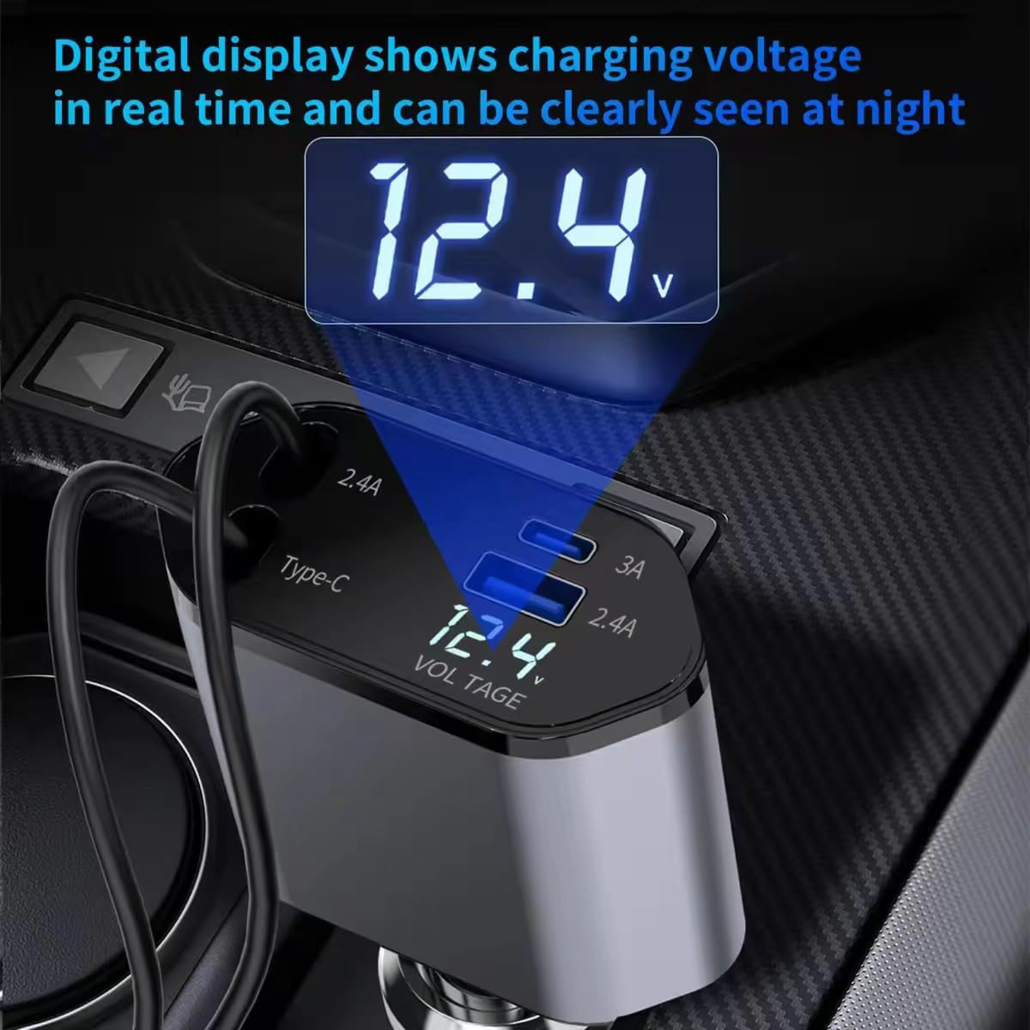 Super Fast Multi-Device Car Charger 3